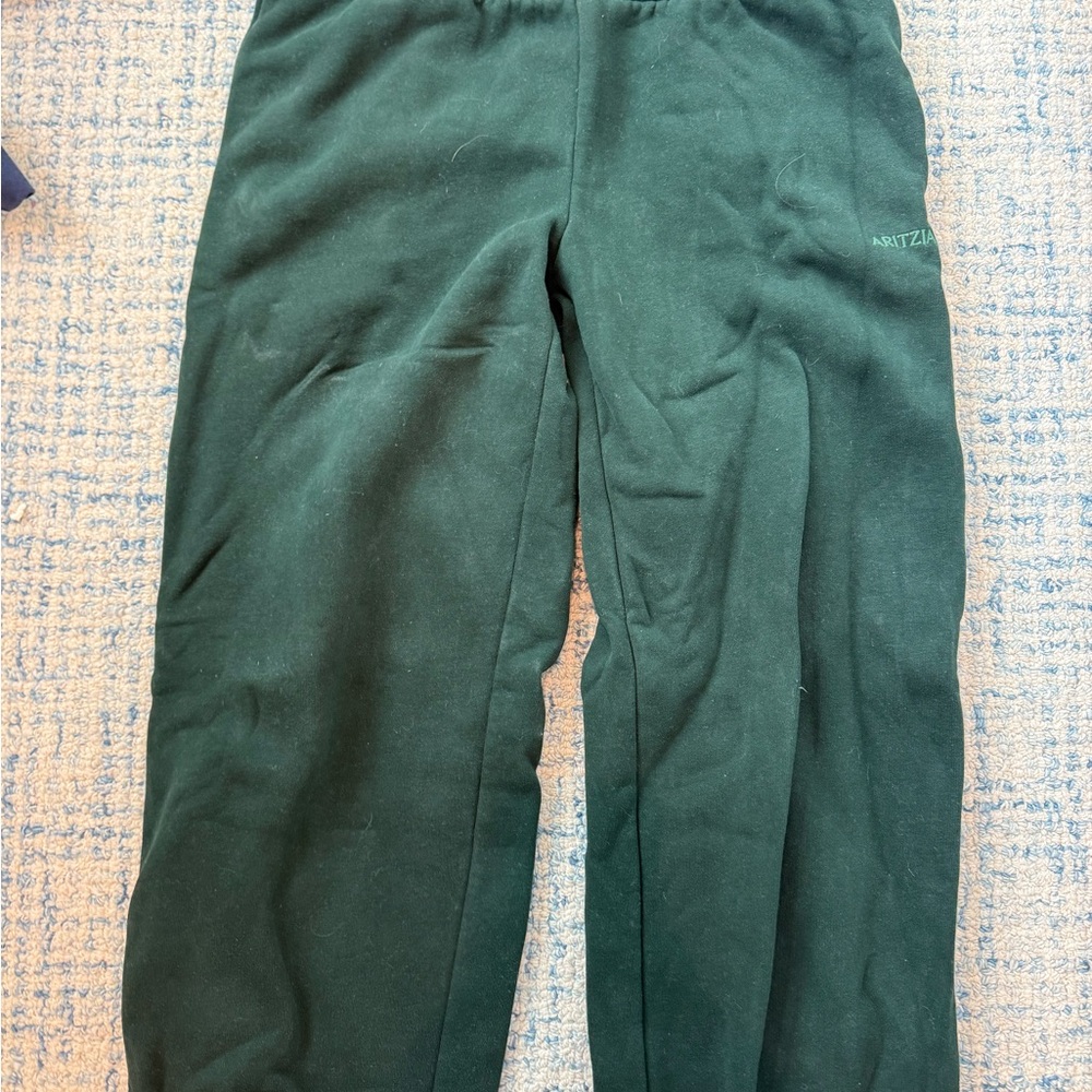 Aritzia Dark Green Sweatpants